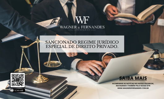 SANCIONADO REGIME JURÍDICO ESPECIAL DE DIREITO PRIVADO.