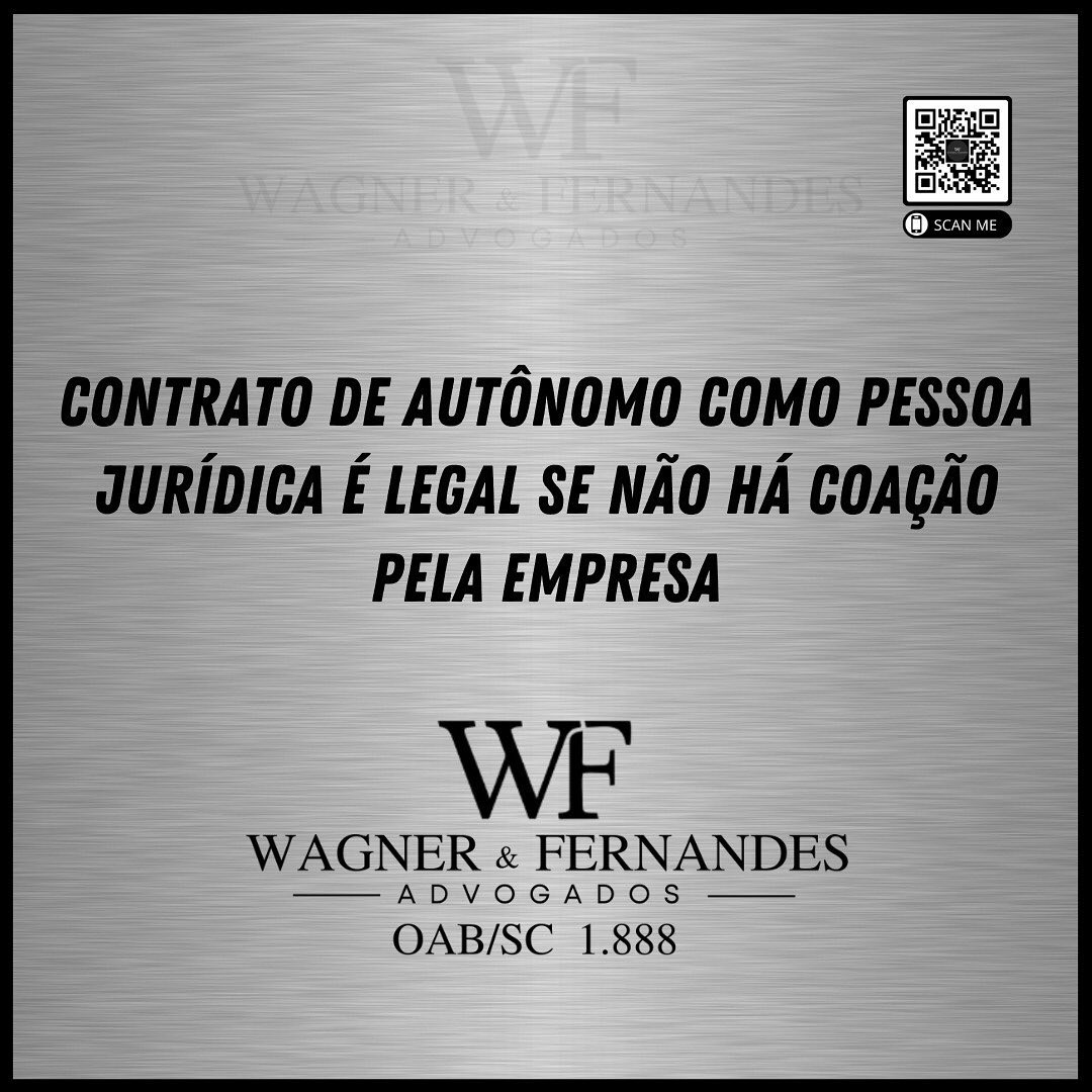 Contrato de Autônomo como pessoa jurídica